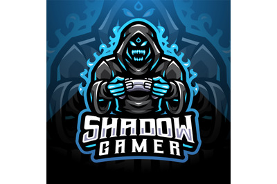 Shadow gamer esport mascot logo design