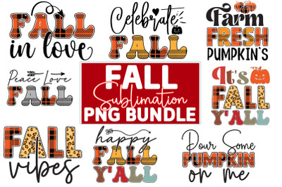 Fall Sublimation Design Bundle