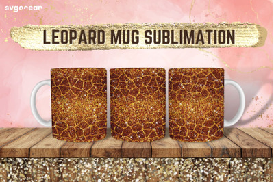 Leopard Sublimation Design | PNG Bundle | Mug Wrap