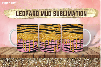 Leopard Glitter Design | PNG Bundle | Mug Wrap