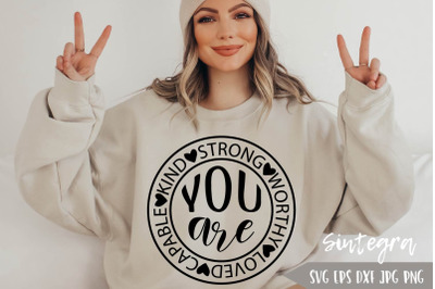 You Are Strong, You Are Loved SVG