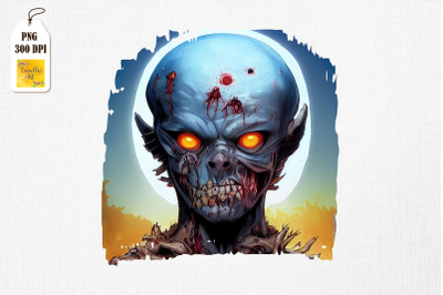 Alien Zombie Scary Portrait 2