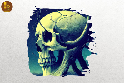 Skull Combine Tree Art 2