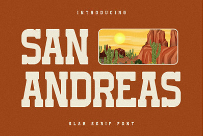 SAN ANDREAS Typeface