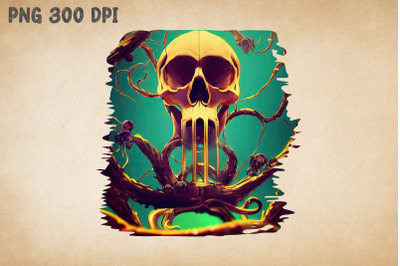 Skull And Tree Art 6