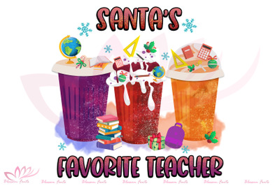 Santas favorite teacher Sublimation