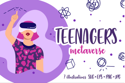 TEENAGERS Metaverse illustration