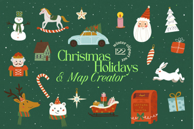 Christmas Holidays &amp; Map Creator