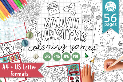 Kawaii Christmas Coloring Games