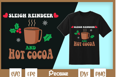 Reindeer Hot Chocolate Christmas SVG