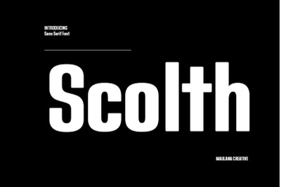 Scolth Sans Serif Font
