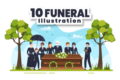 10 Funeral Ceremony Illustration