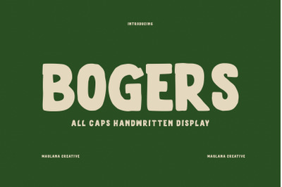 Bogers Sans Serif Display Font