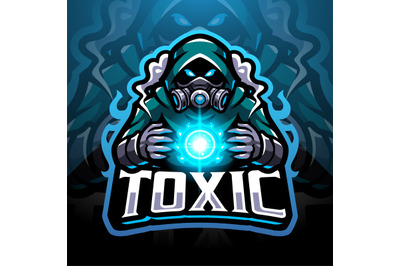 Toxic gas esport mascot logo