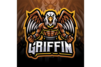 Griffin esport mascot logo design