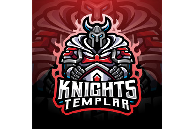 Knights Templar esport mascot logo design