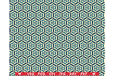 SVG Hexagons Camouflage, Seamless pattern