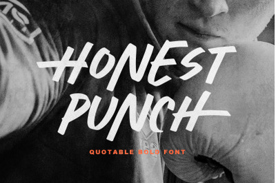 Honest Punch - Quotable Bold Font