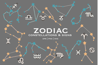 Zodiac clipart, Zodiac Signs, Zodiac Constellations