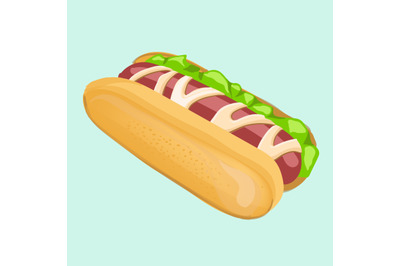 Hotdog Vector illustration