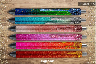 Pen Wraps Glitter Bundle | PNG | Sublimation