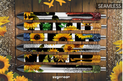 Pen Wraps Sunflower Bundle | PNG | Sublimation