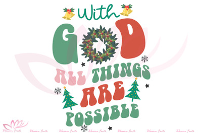 With God all things are possible PNG