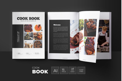 Cookbook / Recipe Book Template Design