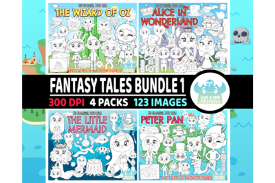 Fantasy Tales Digital Stamps Bundle 1