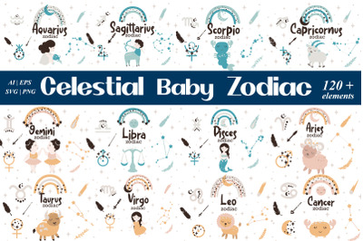 Celestial Baby 12 kids Zodiac