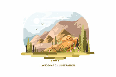 Landscape Illustration Vector