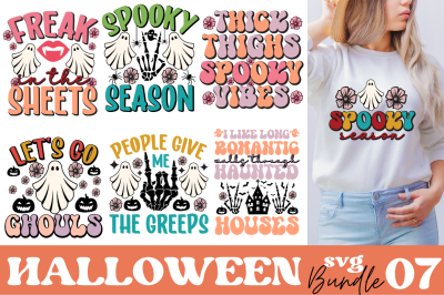 Retro Halloween SVG Bundle