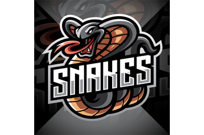 Cobra esport mascot logo design