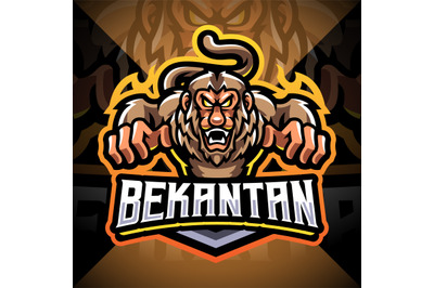 Bekantan esport mascot logo design