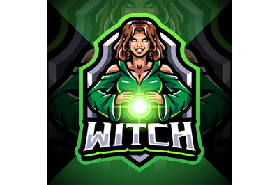 Witch esport mascot logo design