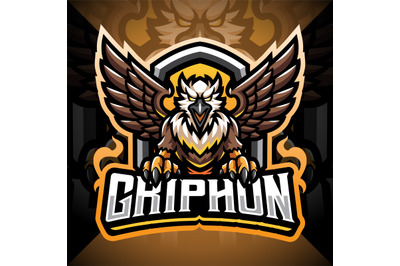 Gryphon esport mascot logo design