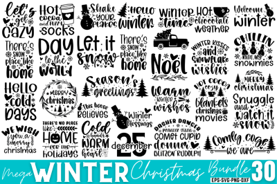 Winter SVG Bundle, Winter Bundle