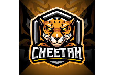 Cheetah esport mascot logo design