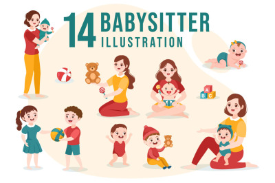 13 Babysitter or Nanny Services Illustration