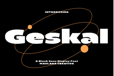 Geskal Black Sans Serif Display Font