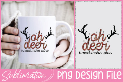 Oh Deer Christmas Sublimation