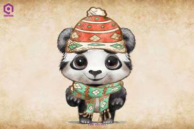 Panda Cozy Christmas