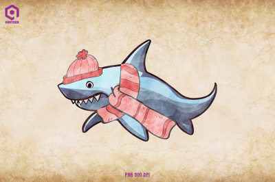 Shark Cozy Christmas