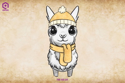 Llama Cozy Christmas