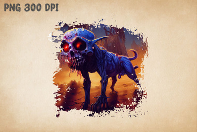 Zombie Dog Comic Style