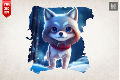 Cute Winter Wolf 2