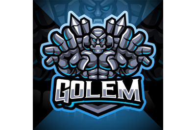 Golems esport mascot logo design