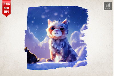 Cute Winter Cat 4