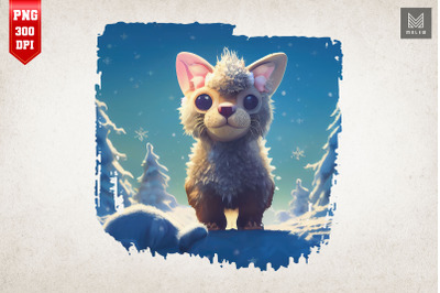 Cute Winter Fantasy Cat 2