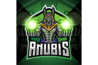 Anubis esport mascot logo design